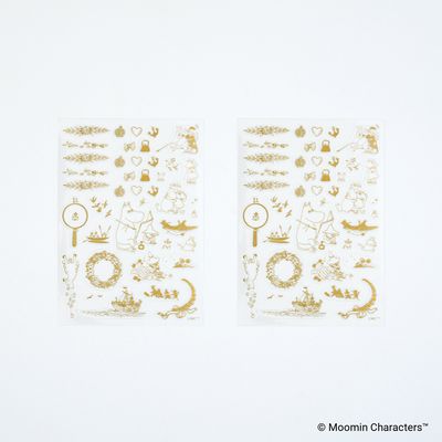 Hobonichi Foil-Stamped Clear Stickers Moomin: Adventure Log