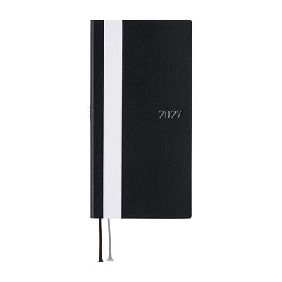 Hobonichi Weeks White Line: Black 2027