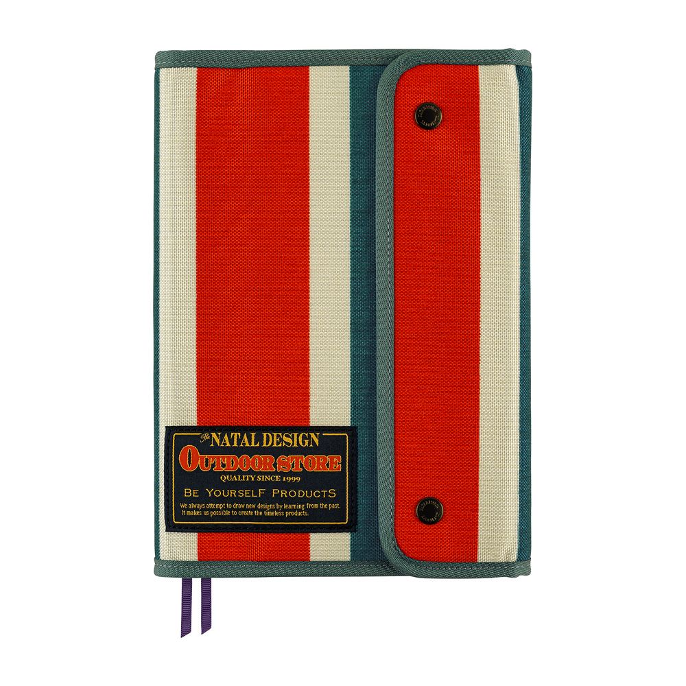 Hobonichi A5 Cover Natal Design: Hello New Day! (Retro Stripe)