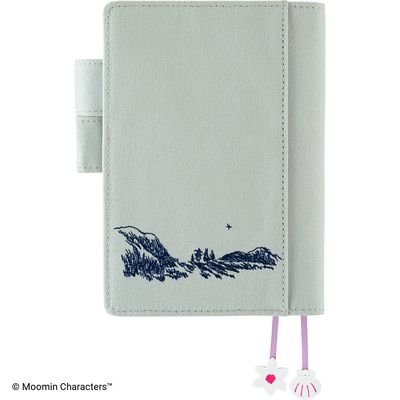 Hobonichi A6 Cover Moomin: My Yard (Pale Mint)