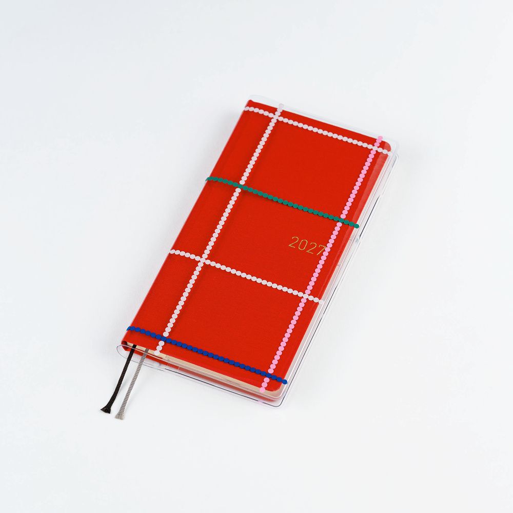 Hobonichi Weeks Clear Cover Yoshie Watanabe: Dotted Plaid