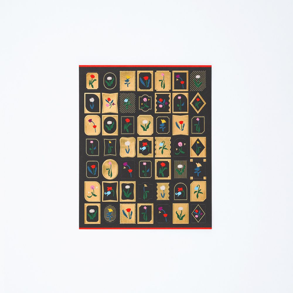 Hobonichi Foil-Stamped Stickers Yoshie Watanabe: Petit Bloom