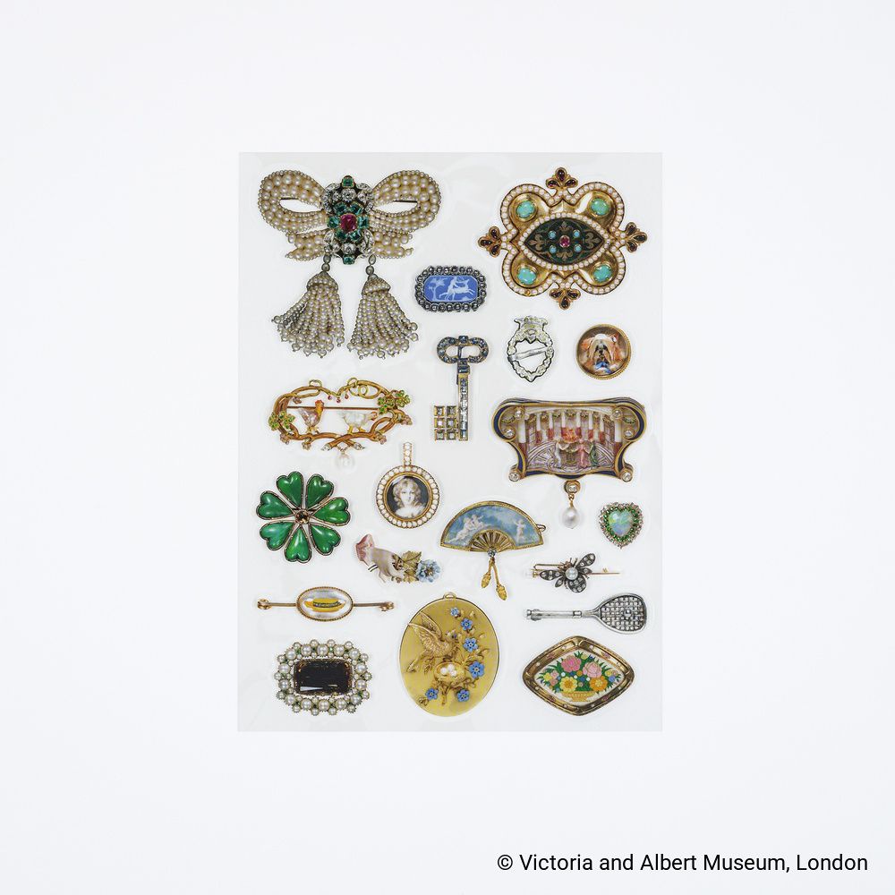 Hobonichi Stickers V&amp;A Series: Almost Actual-Size Jewellery