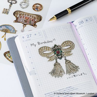 Hobonichi Stickers V&amp;A Series: Almost Actual-Size Jewellery