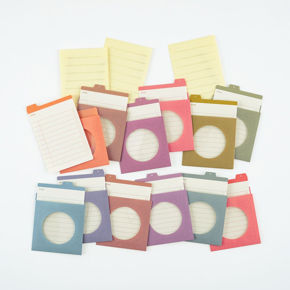 Hobonichi TSUKI no IRO: 12 Month Index Pockets