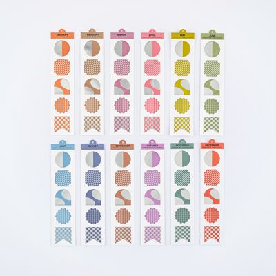 Hobonichi TSUKI no IRO: Bookmark-Style Foil-Pressed Stickers
