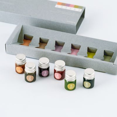 Hobonichi Kakimori x TSUKI no IRO: Mini Ink Bottle Set (Jan-Jun)