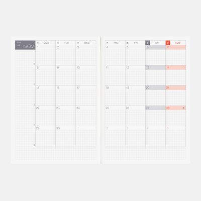 Hobonichi A5 Cousin Book [ENG/JAN/MON] 2027