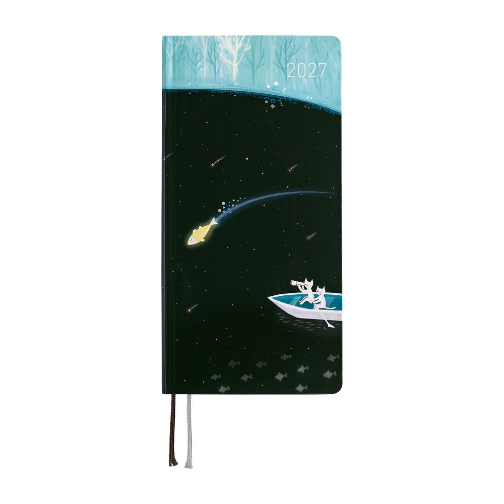 Hobonichi Weeks Hiroko Kubota: Meteor Shower in the Light Blue Forest 2027