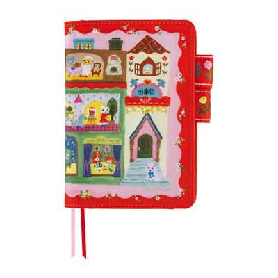Hobonichi A6 Cover Yumi Kitagishi: White Cat House
