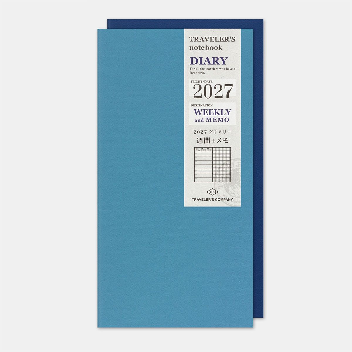 TRAVELER'S notebook 2027 Diary Weekly + Memo Regular Size