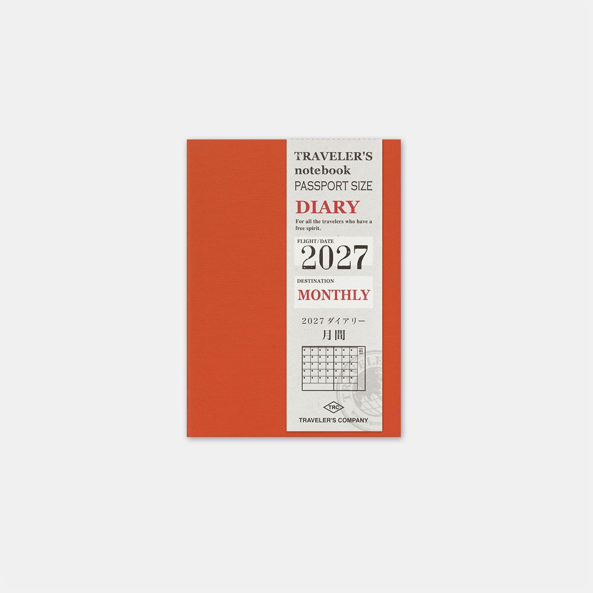 TRAVELER'S notebook 2027 Diary Monthly Passport Size