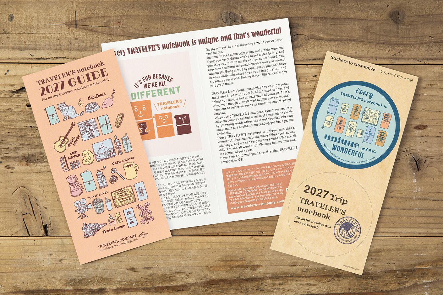 TRAVELER'S notebook 2027 Diary Monthly Regular Size