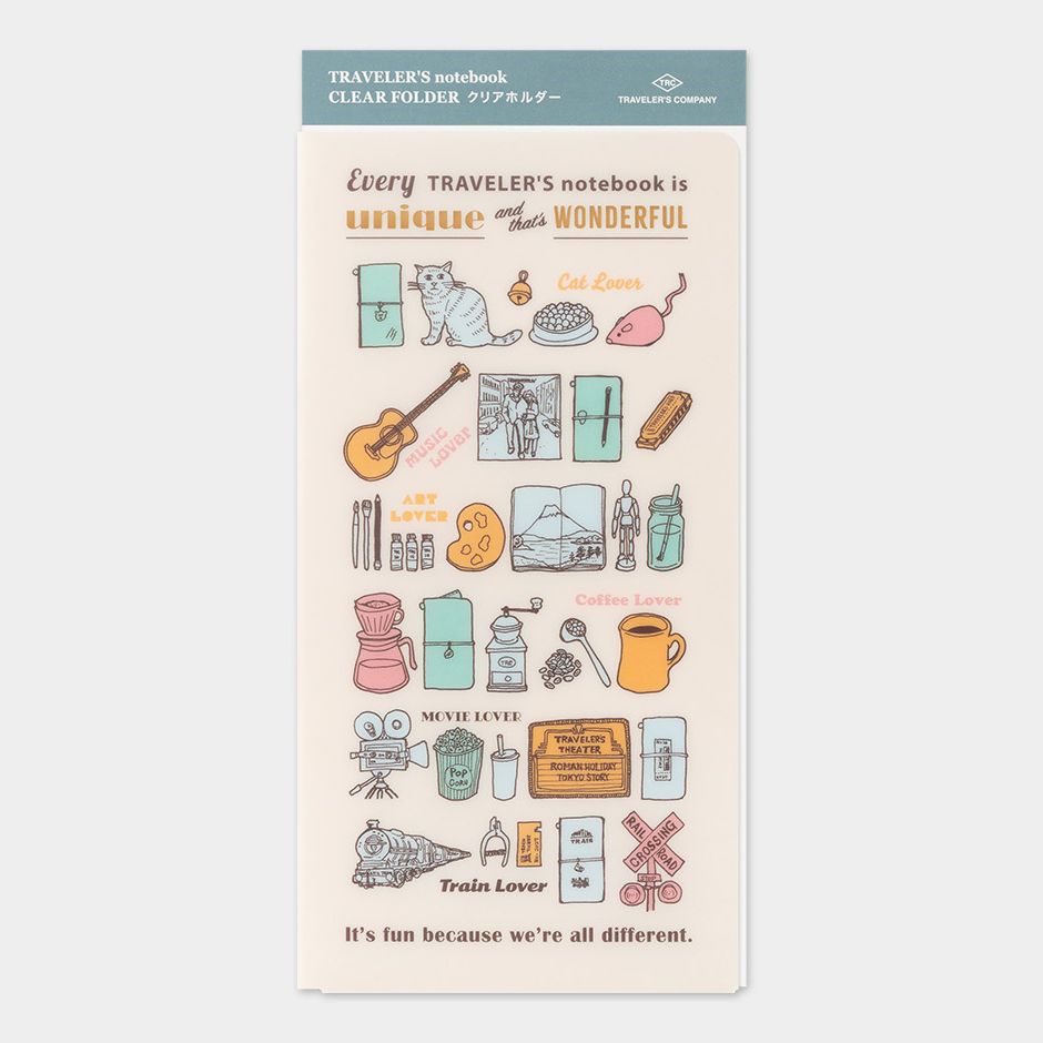 TRAVELER'S notebook 2027 Diary Clear Folder Regular Size