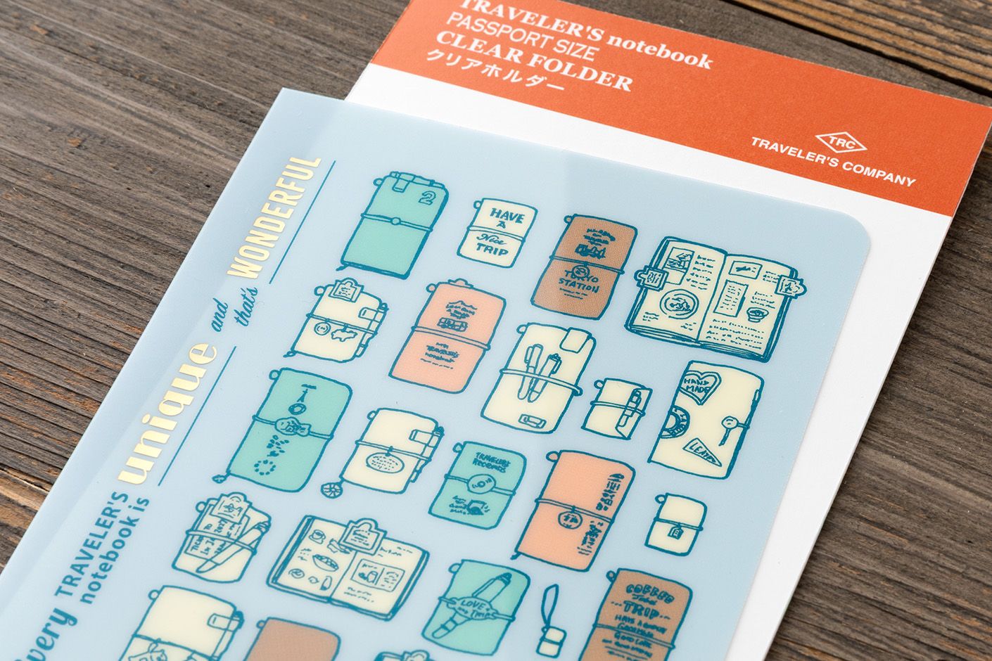 TRAVELER'S notebook 2027 Diary Clear Folder Passport Size