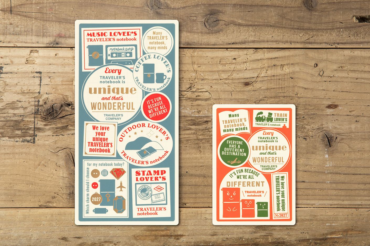 TRAVELER'S notebook 2027 Diary Plastic Sheet Regular Size