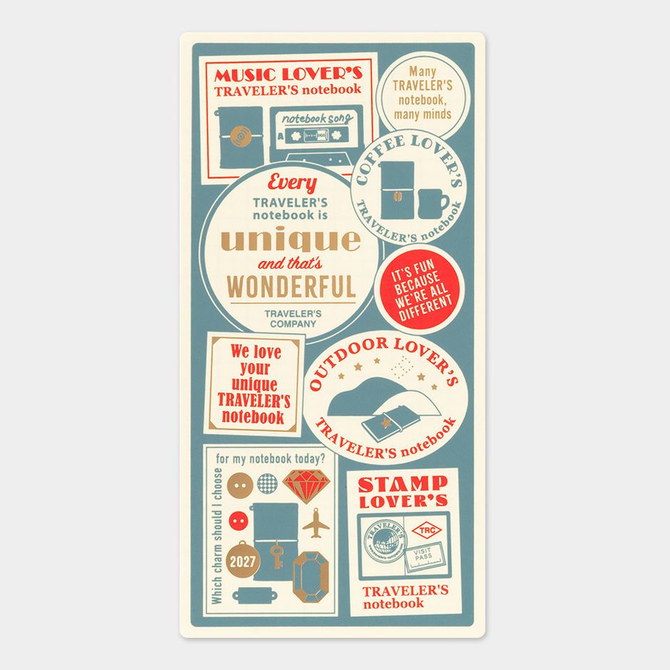 TRAVELER'S notebook 2027 Diary Plastic Sheet Regular Size
