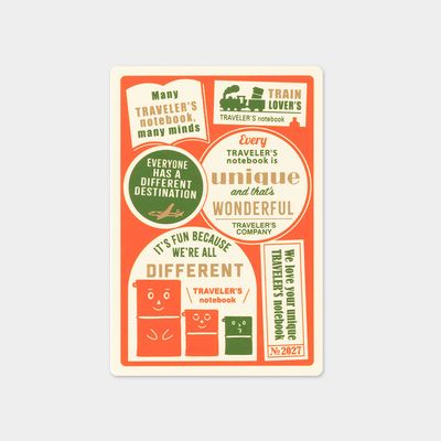 TRAVELER'S notebook 2027 Diary Plastic Sheet Passport Size