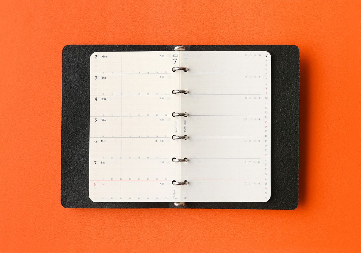 PLOTTER Weekly Schedule Refill 2027 PLT0002 (Mini Size)