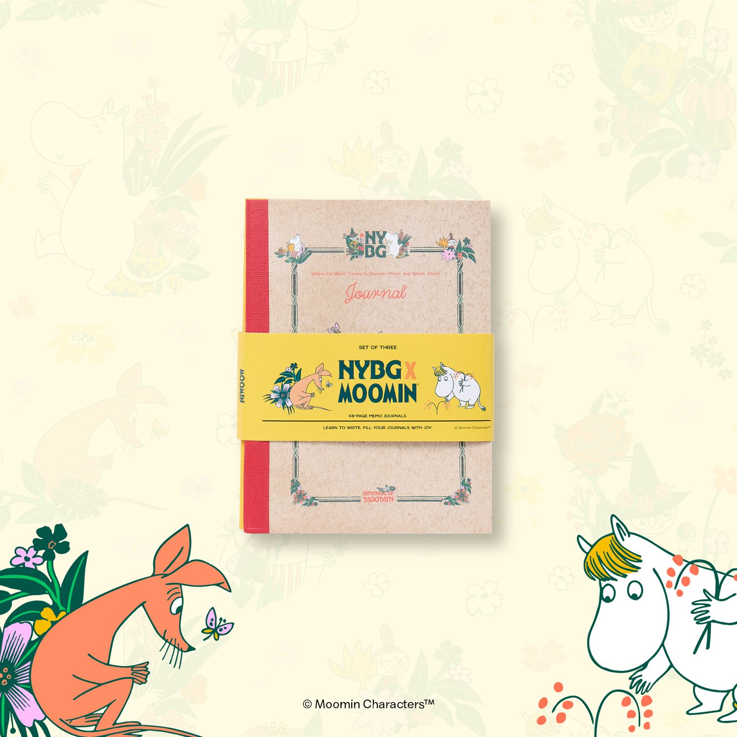 Moomin x NYBG 3-Notebook Set, Small (B7)