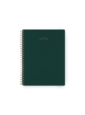 Appointed 2026-2027 Weekly Grid Planner - Hunter Green