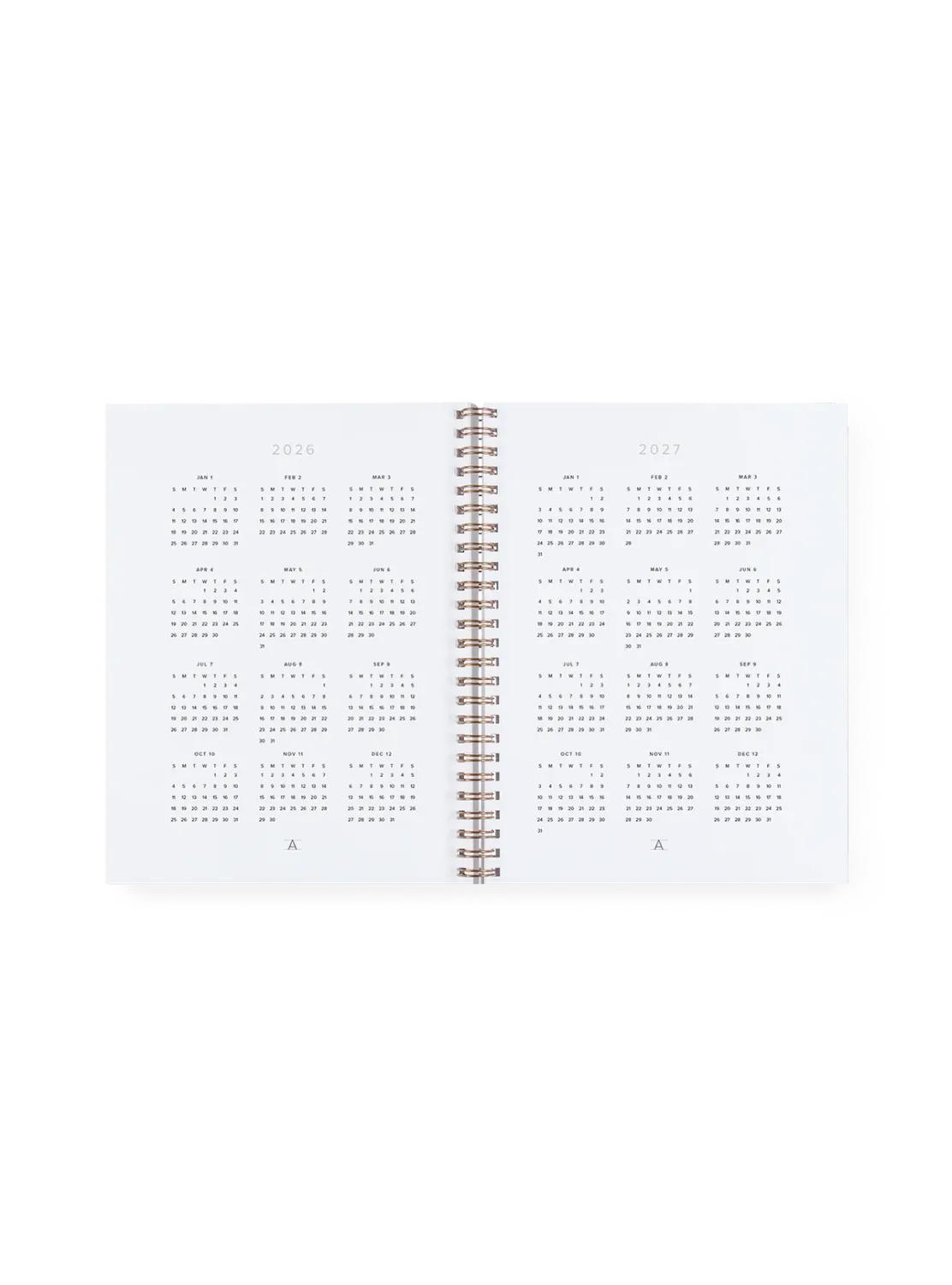 Appointed 2026-2027 Weekly Grid Planner - Hunter Green