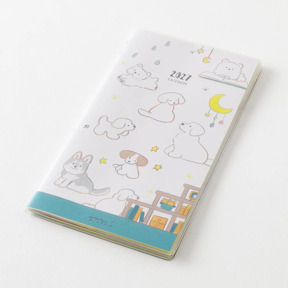 Midori MD Pocket Diary 2027 Slim Dog