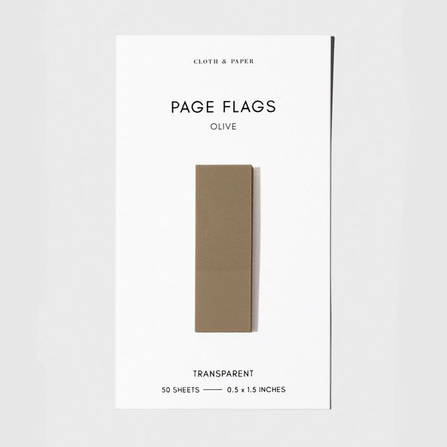 Transparent Page Flags - Olive