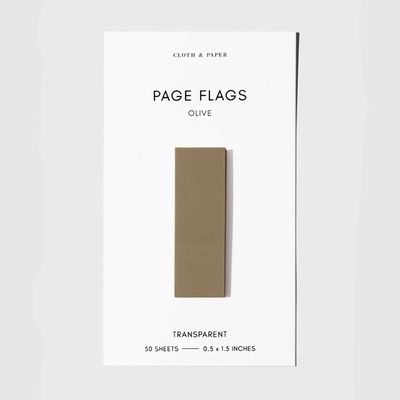 Transparent Page Flags - Olive