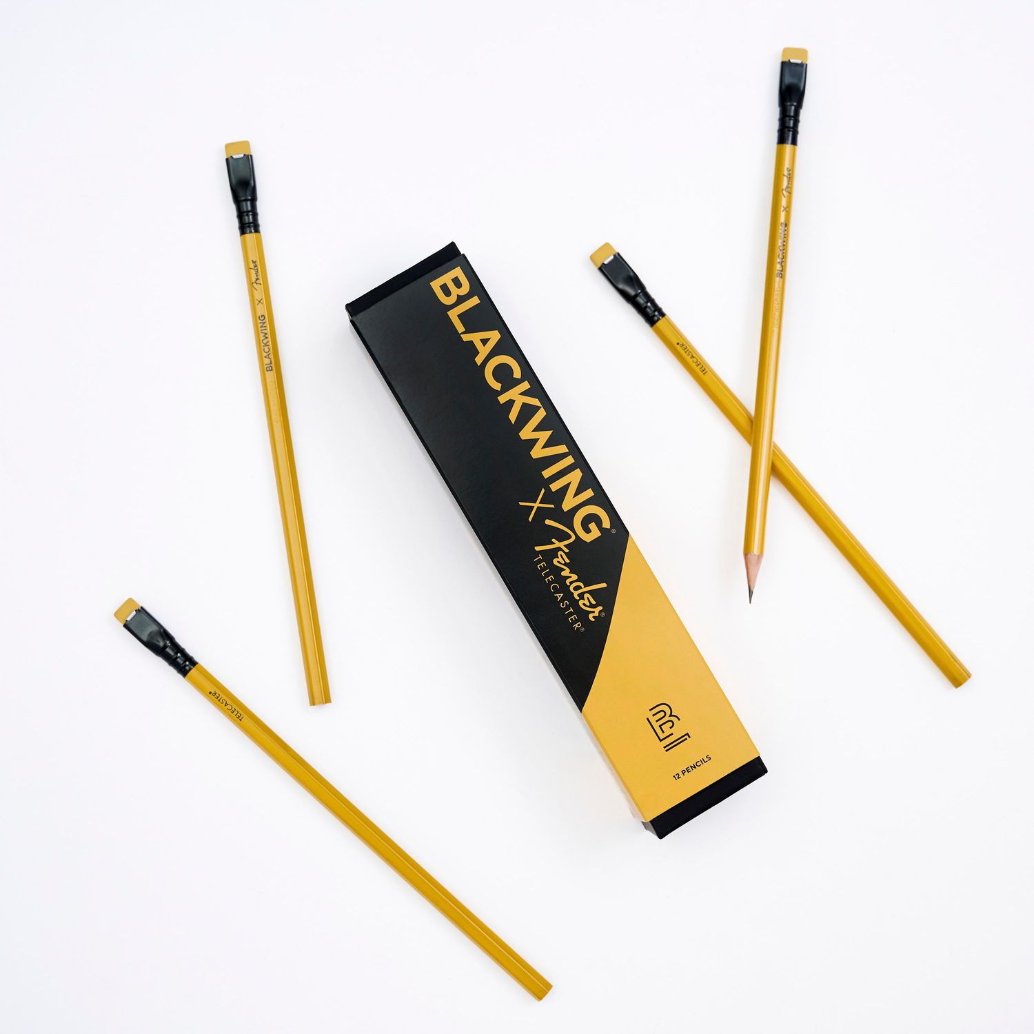 Blackwing x Fender Butterscotch Blonde Telecaster Pencils Box of 12
