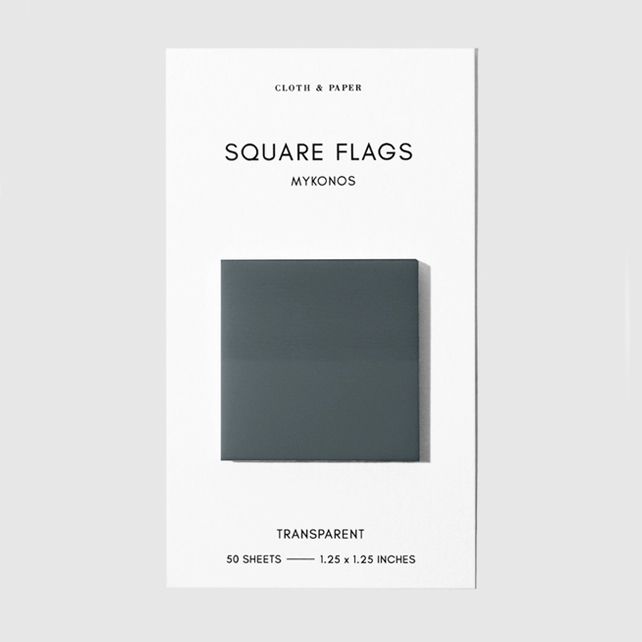Square Transparent Page Flags