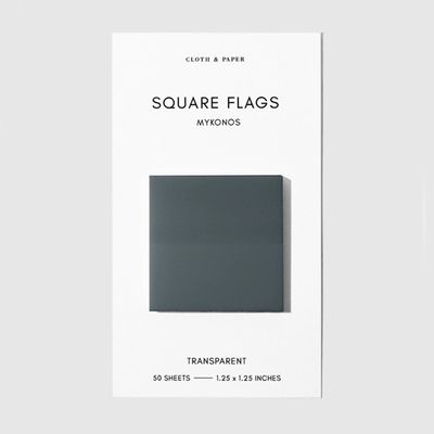 Square Transparent Page Flags