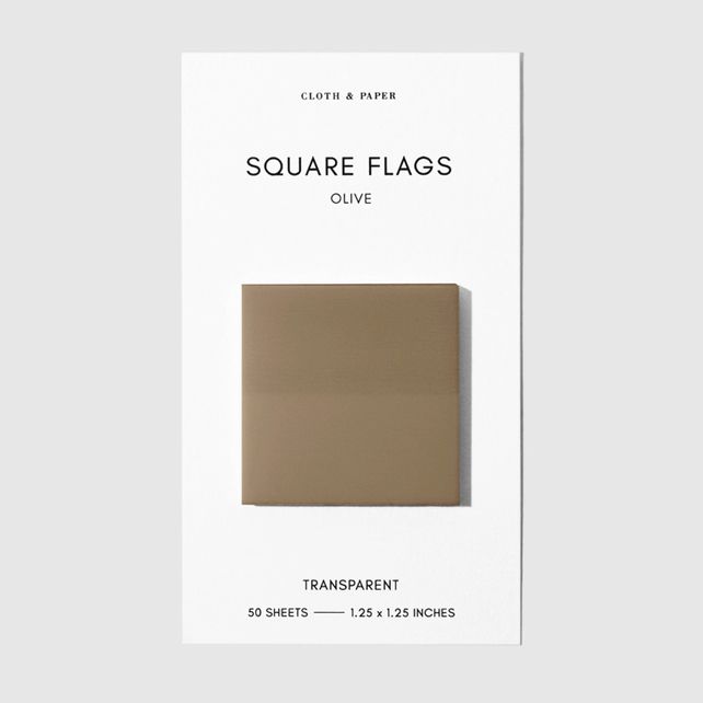 Square Transparent Page Flags