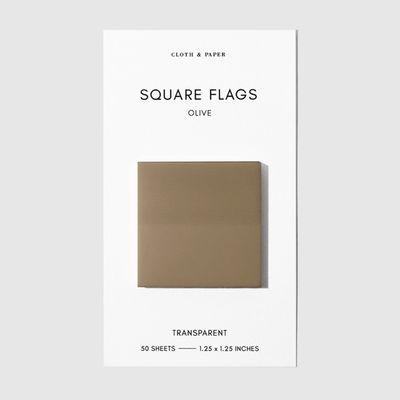 Square Transparent Page Flags
