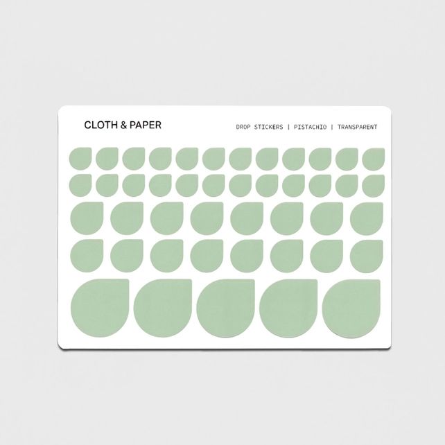 Sticker Set Drops Pistachio