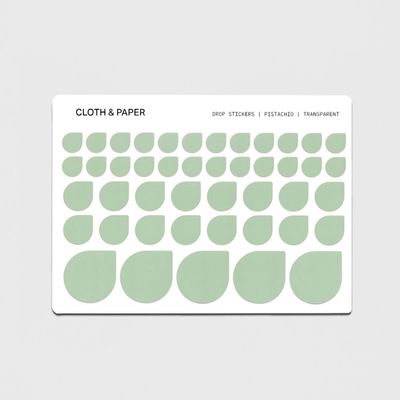 Sticker Set Drops Pistachio
