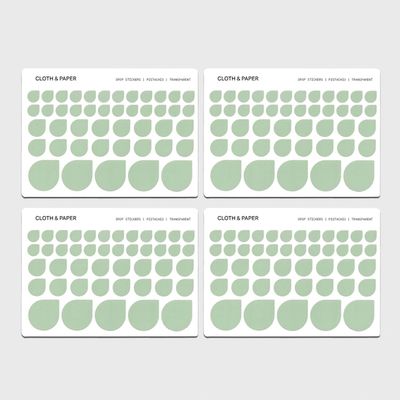Sticker Set Drops Pistachio