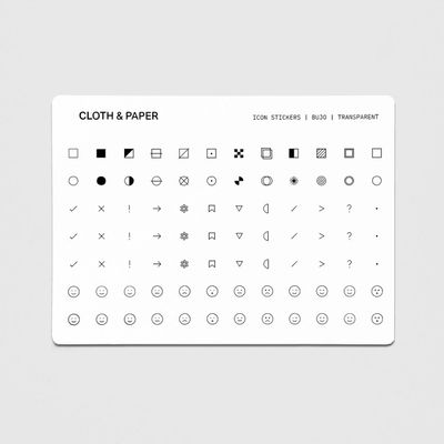 Icon Sticker Set - Bujo
