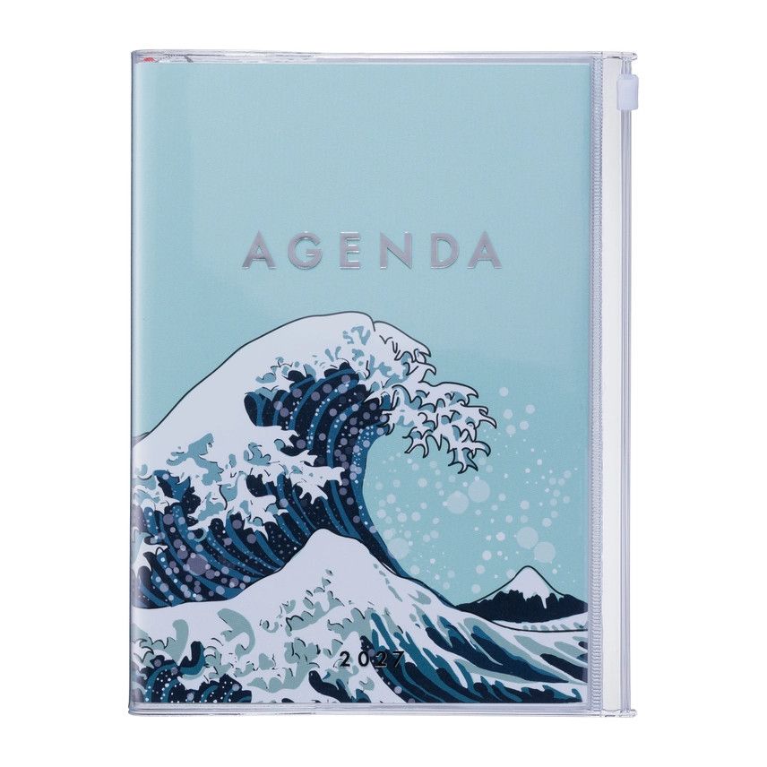 MARK'STYLE 2027 A5 Weekly Vertical Planner (Japan Wave Mint)