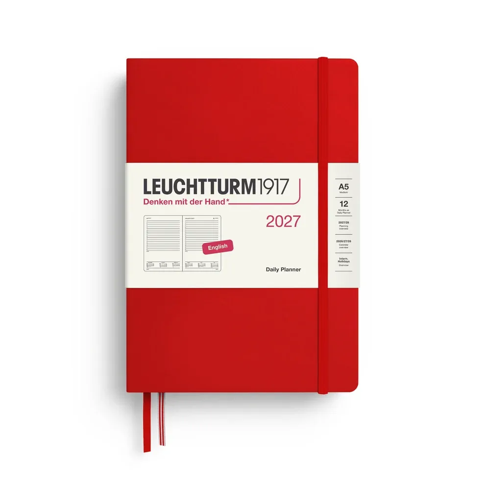 Leuchtturm - 2027 A5 Hardcover Daily Planner, Ruled