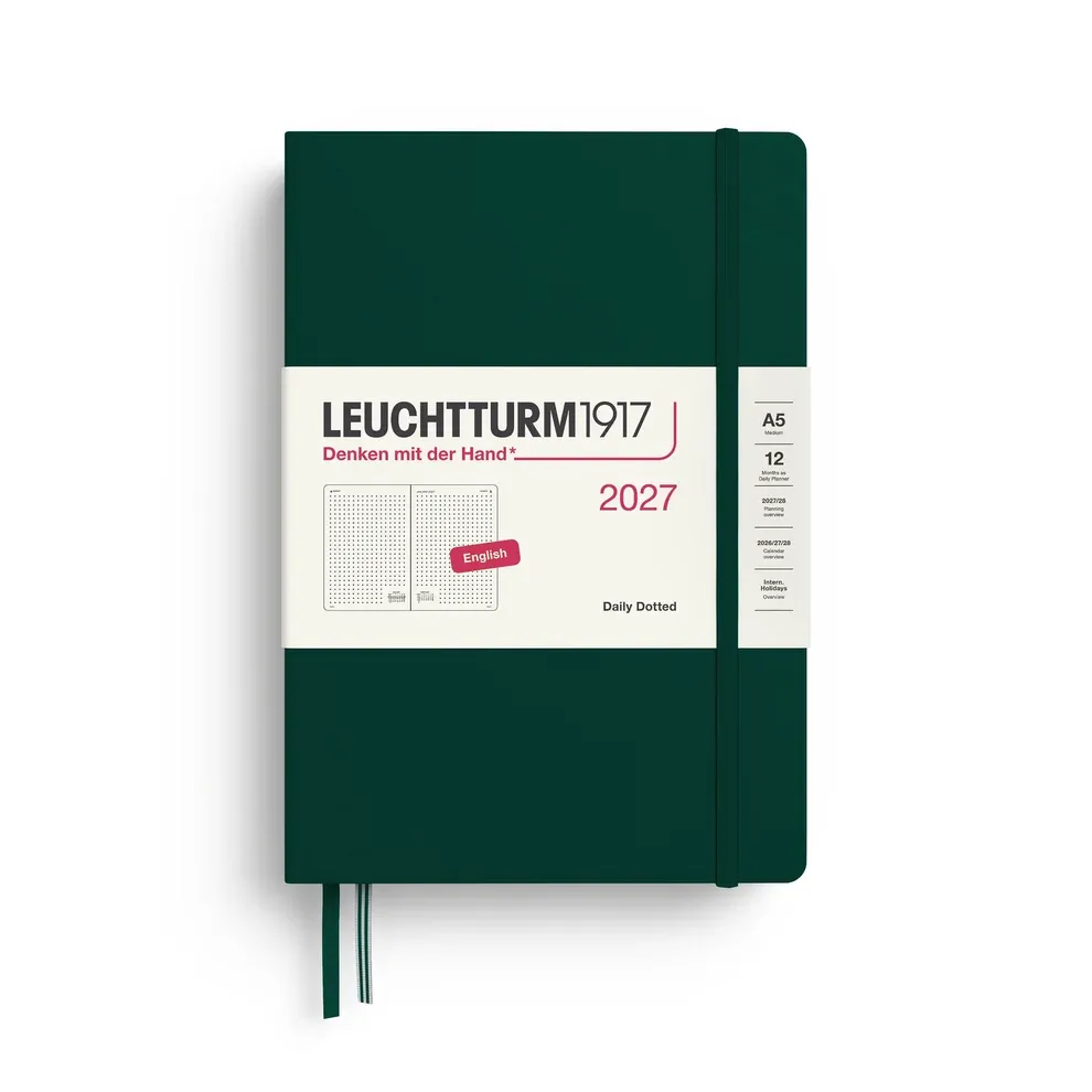 Leuchtturm - 2027 A5 Hardcover Daily Planner, Dotted