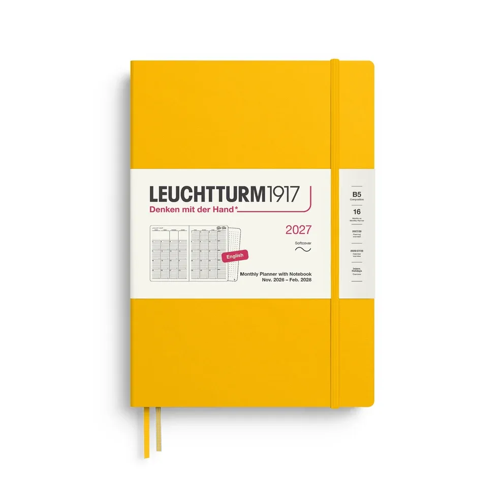 Leuchtturm - 2027 B5 Softcover Monthly Planner &amp; Notebook
