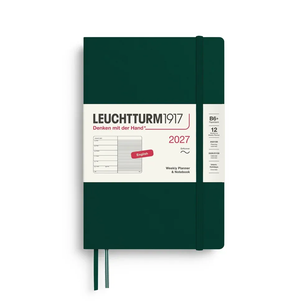 Leuchtturm - 2027 B6+ Softcover Weekly Planner &amp; Notebook