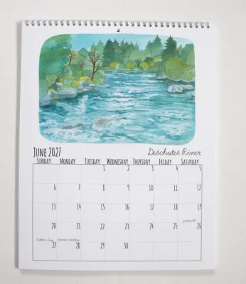 Oregon 2027 Wall Calendar