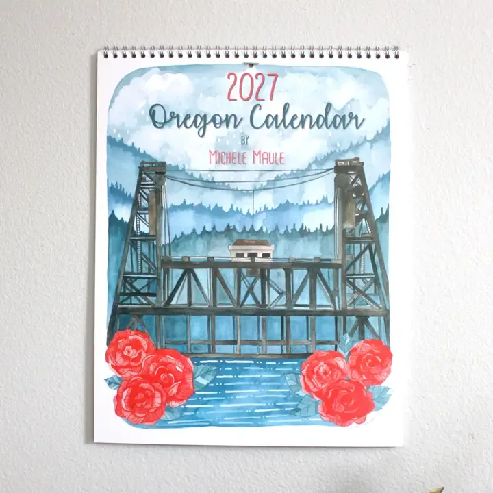 Oregon 2027 Wall Calendar