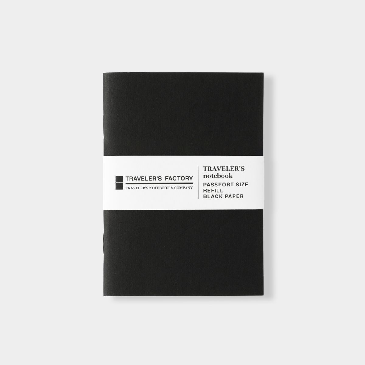 ​TRAVELER’S COMPANY – Traveler’s Factory – Refill – Black Paper (Passport Size)