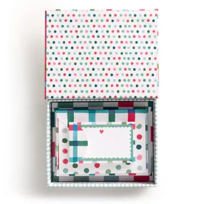 E. Frances Paper Happy Plaid Stationery Gift Box Set