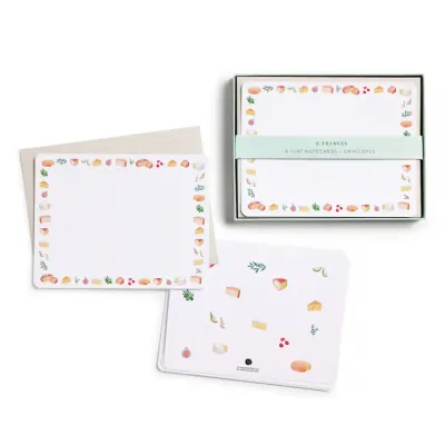 E. Frances Paper Cheese Flat Notecard Set