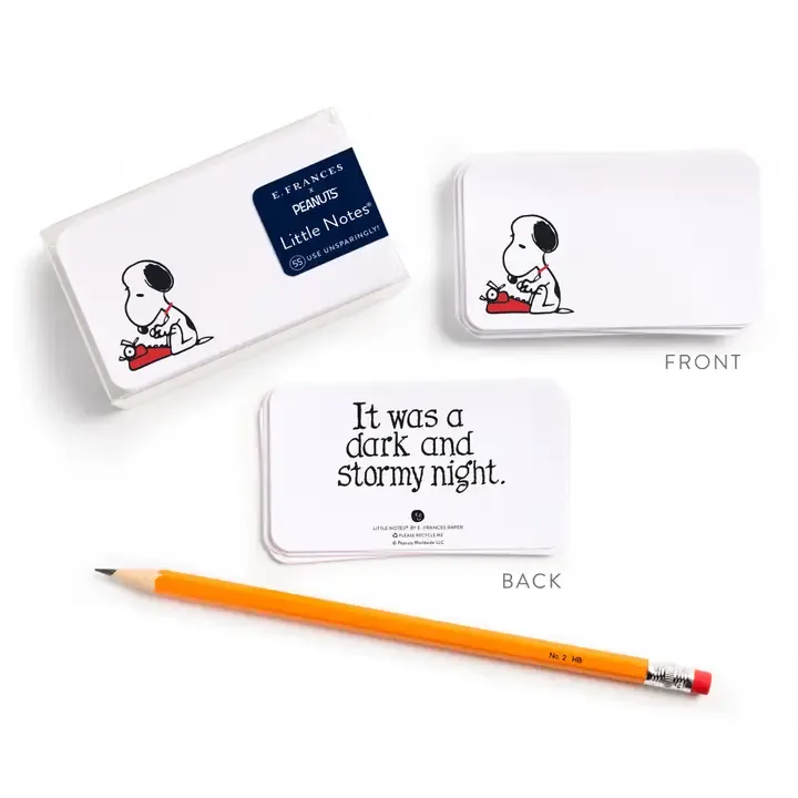 E. Frances X Peanuts® Snoopy Typing Little Notes