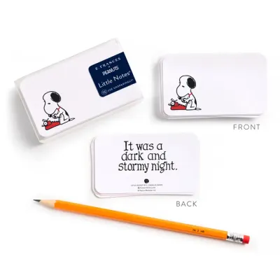 E. Frances X Peanuts® Snoopy Typing Little Notes